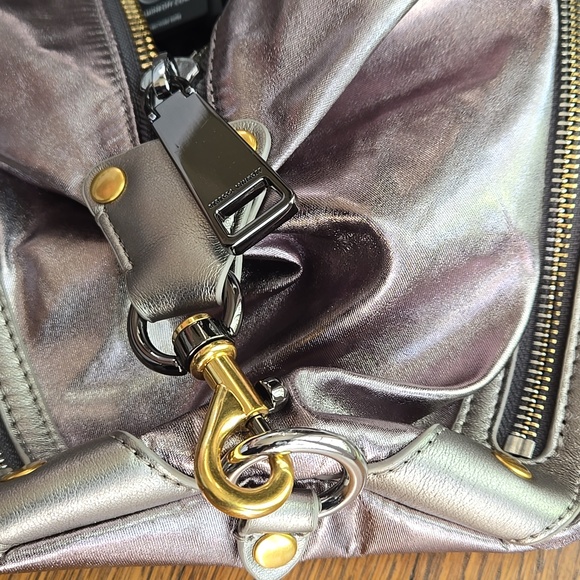 Rebecca Minkoff Nylon Medium Zip Julian Backpack Anthrocite, NWT, City Chic Edgy main image 6
